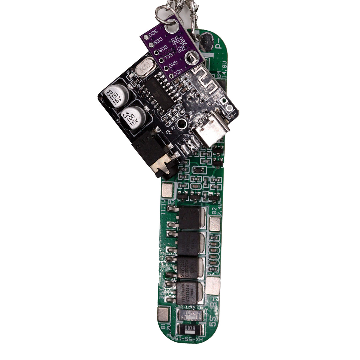 Circuit Board Necklace, Cyberpunk Jewelry for Programmers