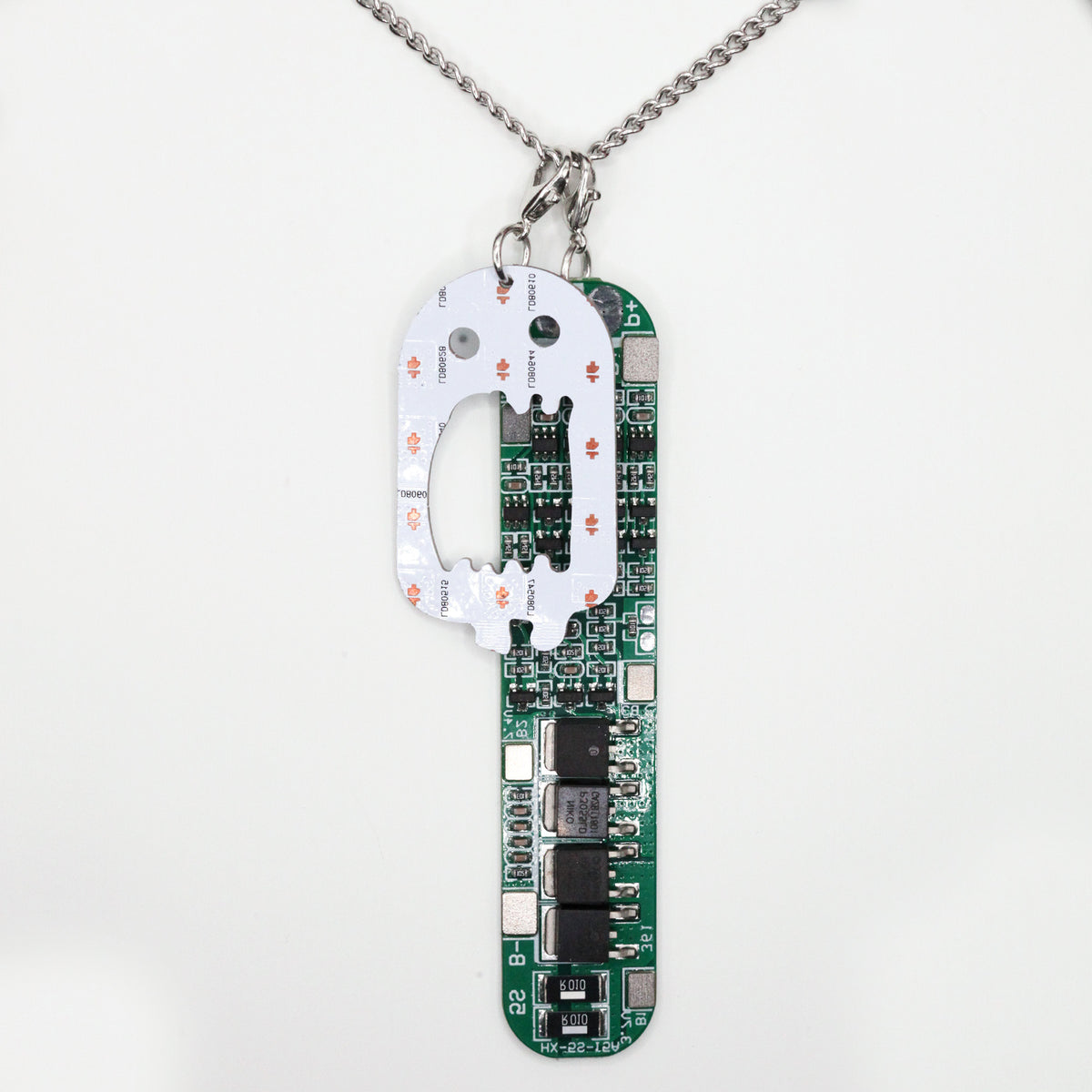 Circuit Board Necklace, Cyberpunk Jewelry for Programmers
