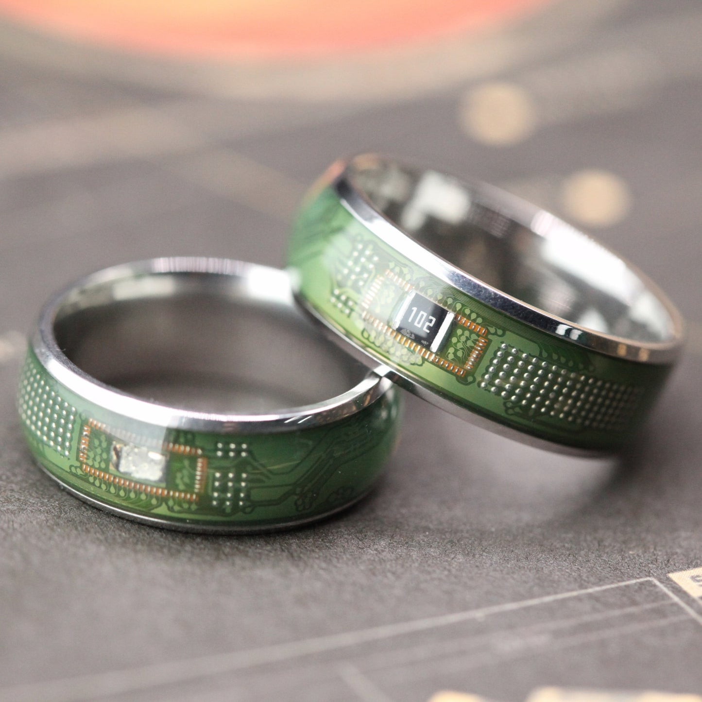 Recycled Circuit Board Ring – Tech Gift for Geeks, Engineers & Programmers