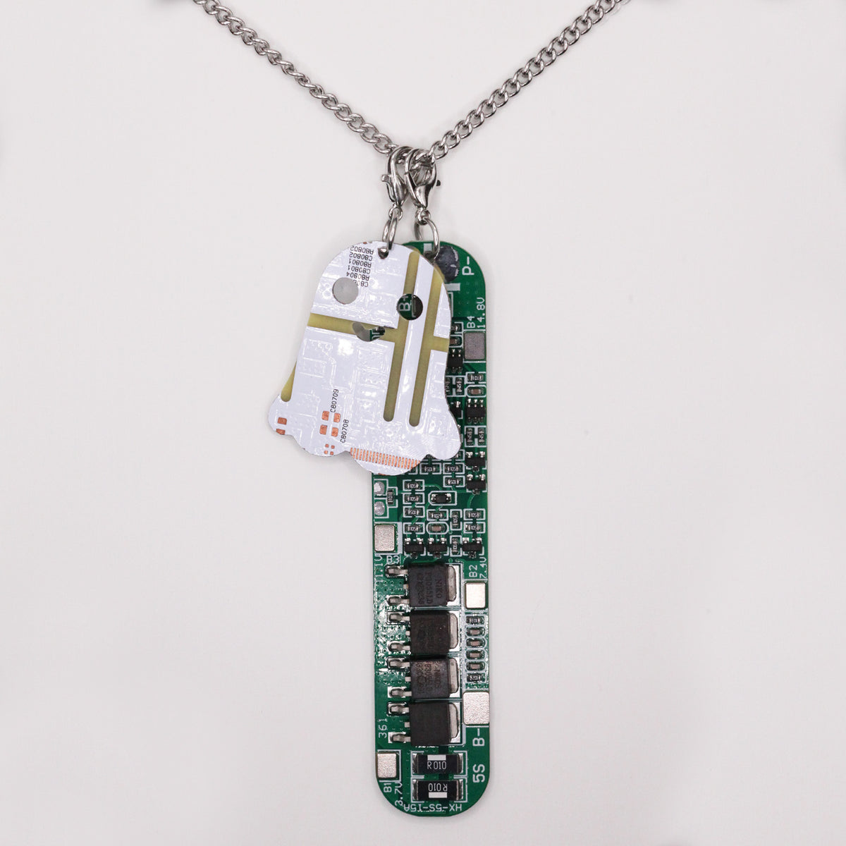 Circuit Board Necklace, Cyberpunk Jewelry for Programmers