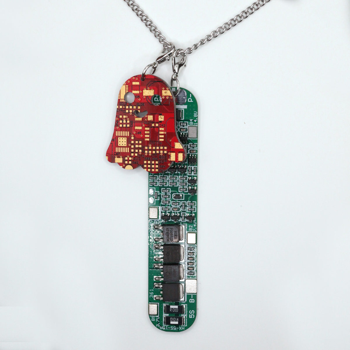 Circuit Board Necklace, Cyberpunk Jewelry for Programmers