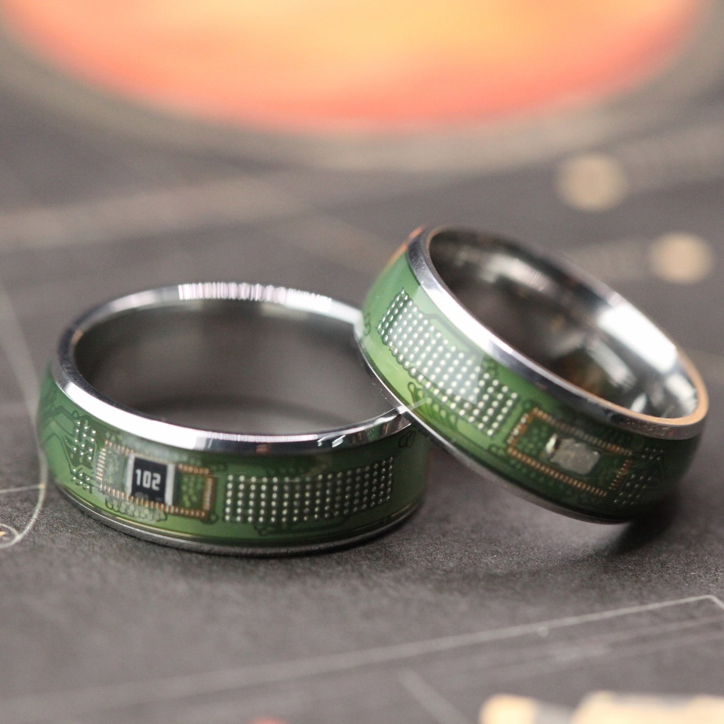 Recycled Circuit Board Ring – Tech Gift for Geeks, Engineers & Programmers