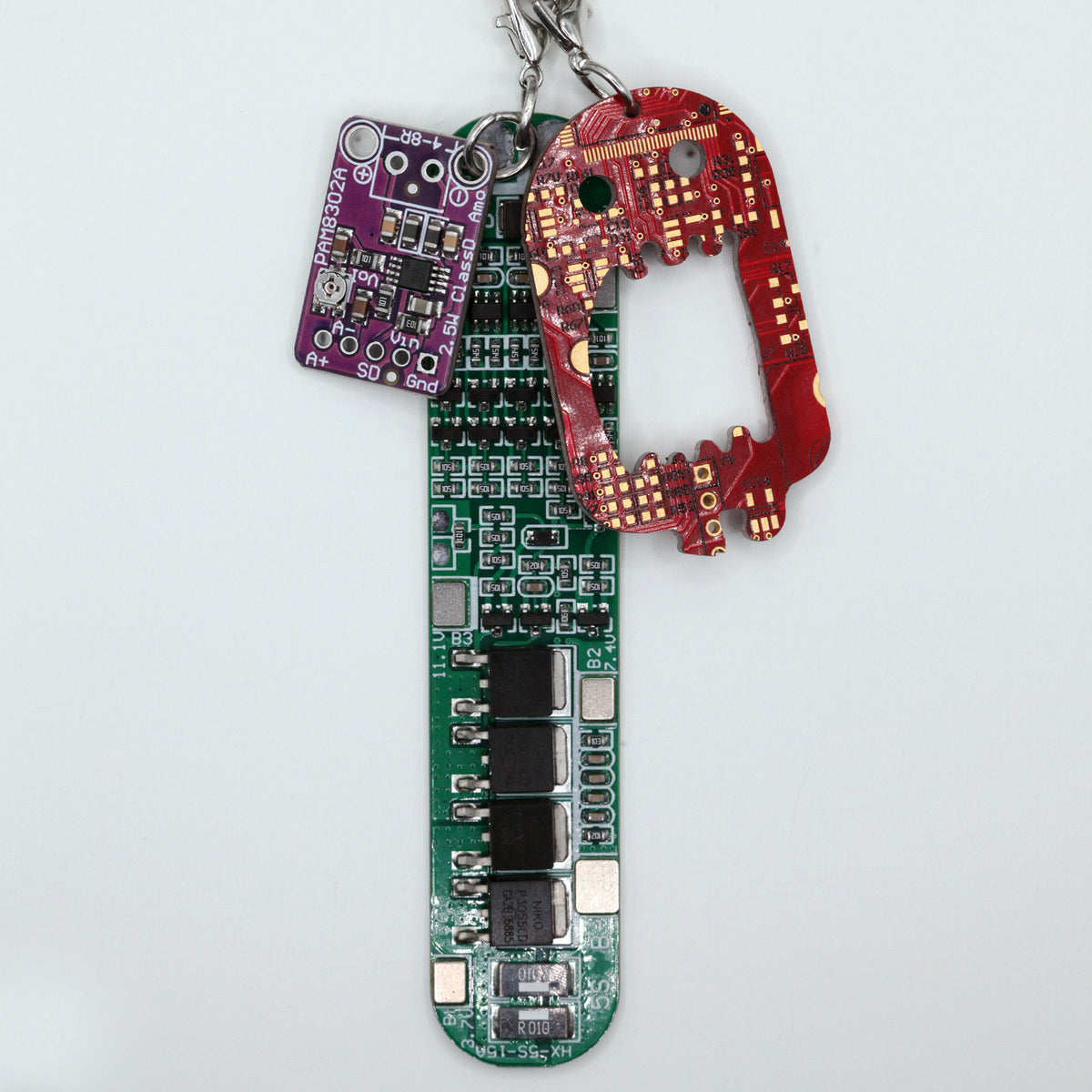 Circuit Board Necklace, Cyberpunk Jewelry for Programmers