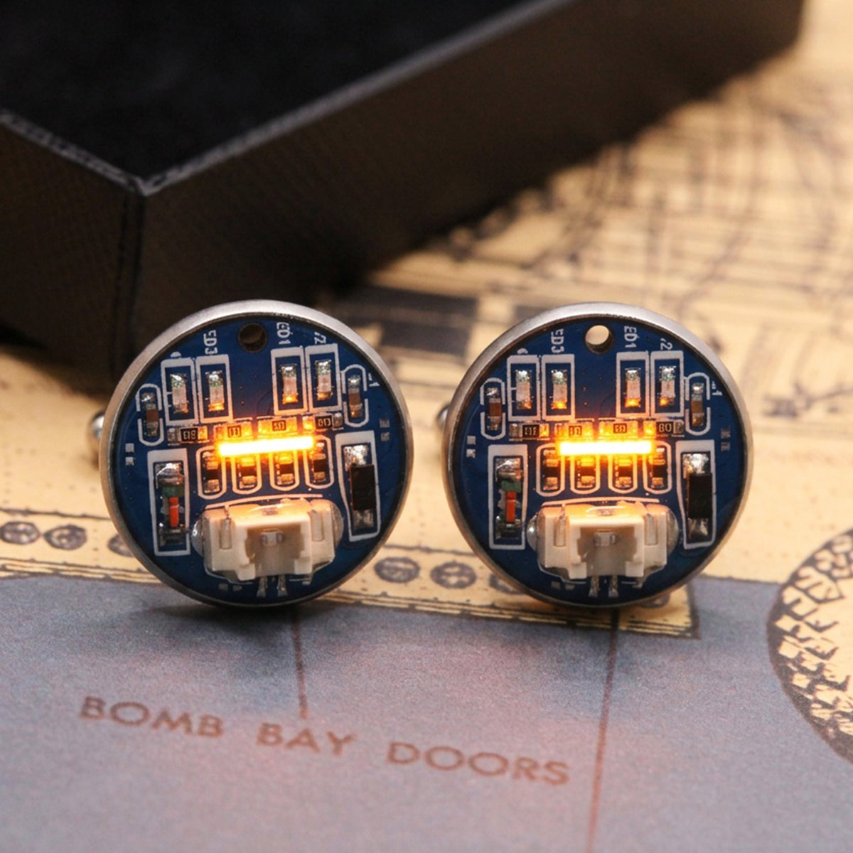 PCB cufflinks