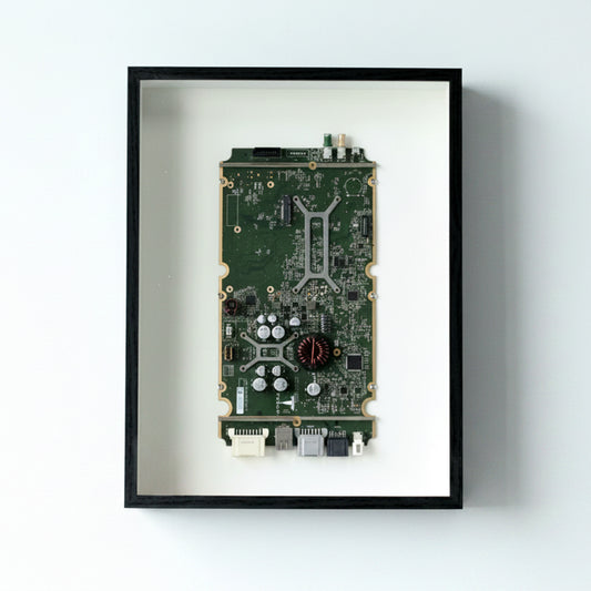 Tesla circuit board art