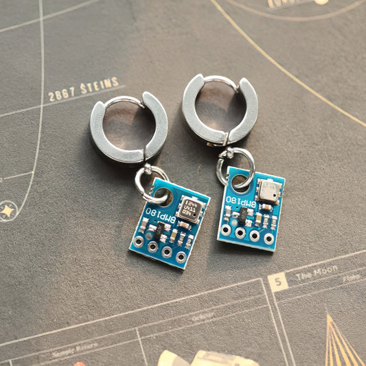 circuit board earrings