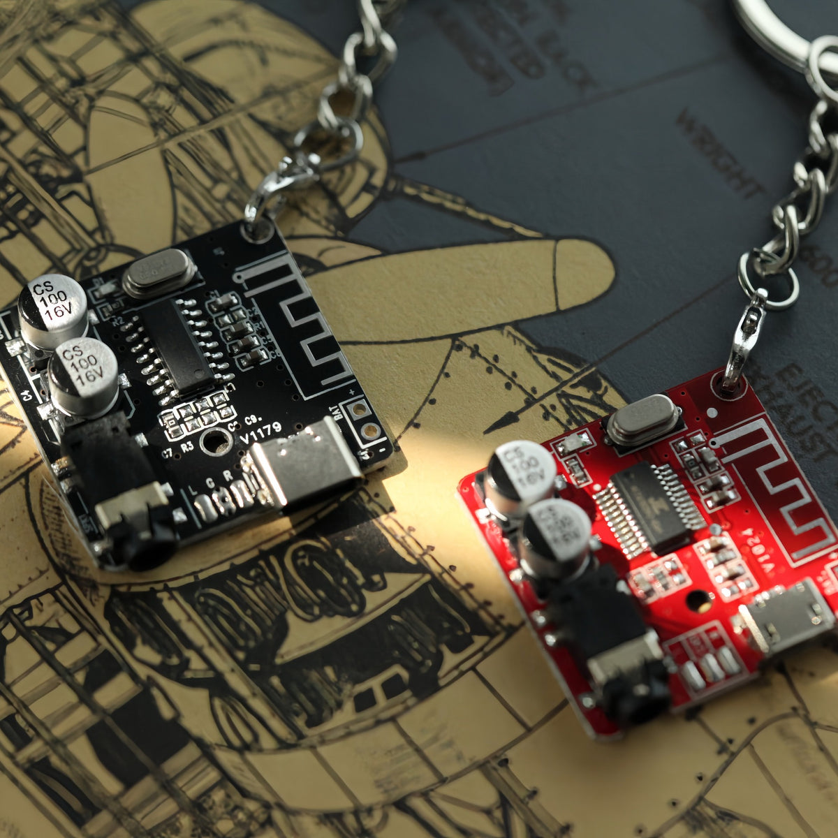 circuit board keychain