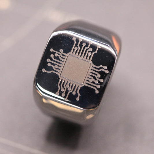 engraved mens ring